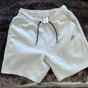 Light Blue Nike Tech Fleece Shorts